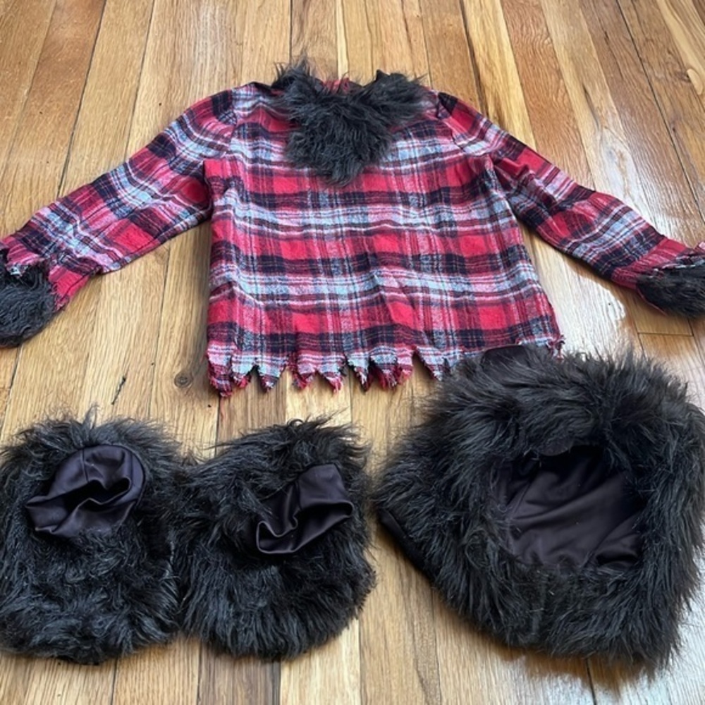 Toddler warewolf 4T Halloween costume gently used just signs of wear on feet. - Picture 1 of 7